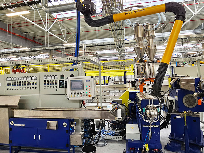 What is an extrusion machine used for?