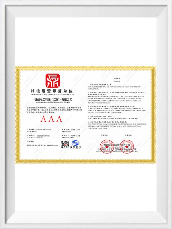 Certificates