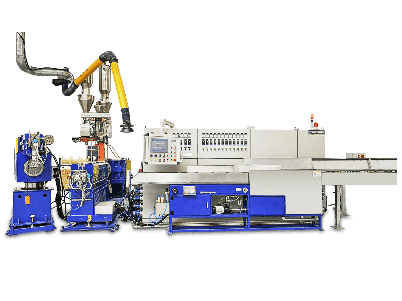 PVC/PE/PP/PU Core Wire Insulation Extrusion Line